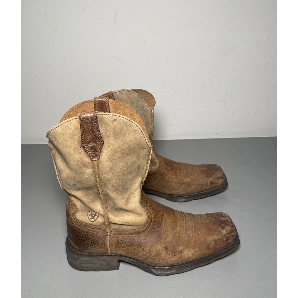 Ariat Rambler Brown Leather Western Boots Cowboy Men's Size 9.5D